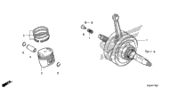Crankshaft + Piston (Crf80f)