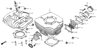 Cylinder Head + Cylinder + Reed Valve