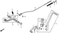 Change Pedal + Brake Pedal + Kick Starter Arm