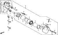Cx500c/Dfront Brake Caliper 80-81