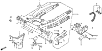 Swingarm + Chain Case 83-84