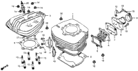 Cylinder Head + Cylinder + Reed Valve 78-79