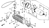 Starting Motor + Oil Cooler