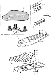 Seat + Carrier + Tools
