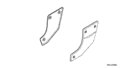 Swingarm Pivot Covers (Chrome W/Gl Logo)