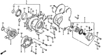 Left Crankcase Cover + Water Pump