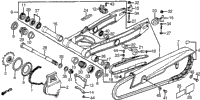 Swingarm + Chain Case