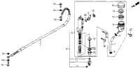 Rear Brake Master Cylinder 87-89