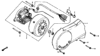 Left Crankcase Cover + Alternator