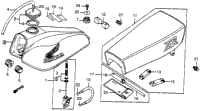 Fuel Tank + Seat 81-82
