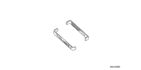Gold Cylinder Head Cover Emblem Set