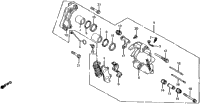 Cx500c Front Brake Caliper 82
