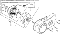 Left Crankcase Cover + Alternator