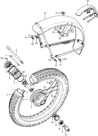 Front Fender + Wheel