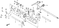 Gearshift Drum + Gearshift Arm