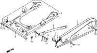 Swingarm + Chain Case