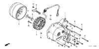 Left Crankcase Cover + Alternator