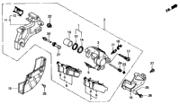 Rear Brake Caliper 91-92
