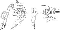 Handle Lever + Switches + Calbes