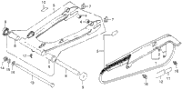 Swingarm + Drive Chain + Chain Case