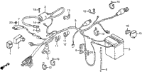 Wire Harness + Ignition Coil + Battery