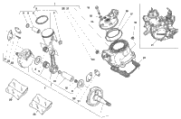 Cylinder Head, Cylinder, Piston, Crankshaft