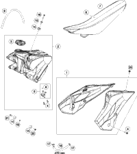 Tank, Seat, Cover