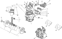 Cylinder Head, Cylinder, Piston, Crankshaft
