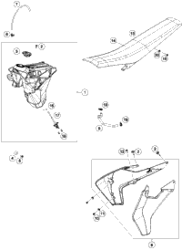 Tank, Seat, Cover