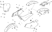 Panel, Fenders, Seat
