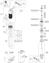 Shock Absorber Disassembled