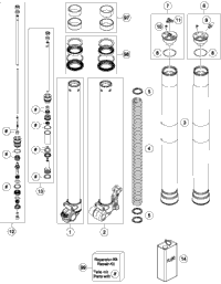 Front Fork Disassembled