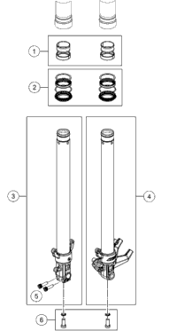 Front Fork Disassembled