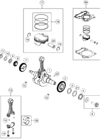 Crankshaft, Piston