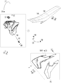 Tank, Seat, Cover