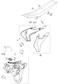 Tank, Seat, Cover