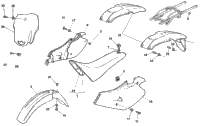 Panel, Fenders, Seat