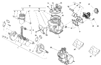 Cylinder Head, Cylinder, Piston, Crankshaft