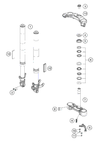 Front Fork, Triple Clamp