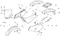 Side Panel, Fenders, Seat