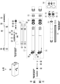 Front Fork Disassembled
