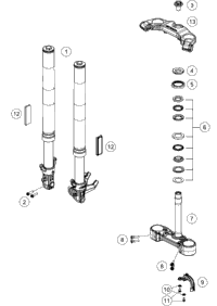 Front Fork, Triple Clamp