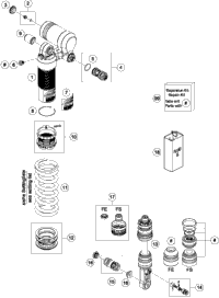Shock Absorber Disassembled