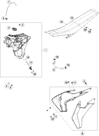 Tank, Seat, Cover