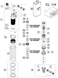 Shock Absorber Disassembled