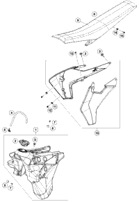 Tank, Seat, Cover
