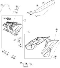 Tank, Seat, Cover