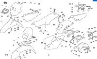 Panel, Fenders, Seat