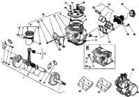Cylinder Head, Cylinder Piston, Crankshaft