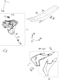 Tank, Seat, Cover